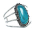 Sterling Silver Kingman Turquoise Native American Cuff Bracelet SN20394